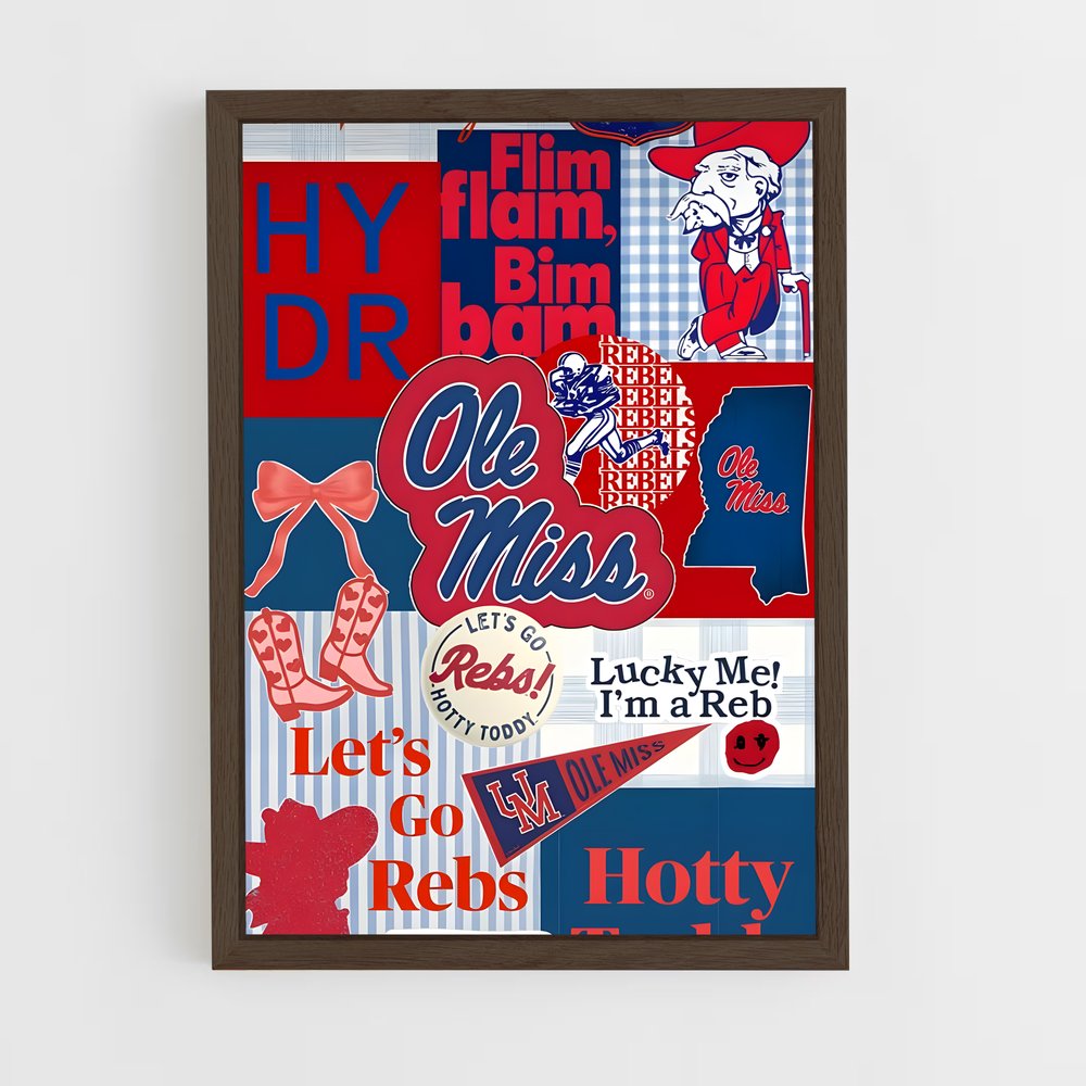 Poster Ole de miss – affiche Baseball (vue 5)